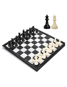 Juego de Ajedrez Magnético de Viaje Joneytech 25.4 cm Plegable