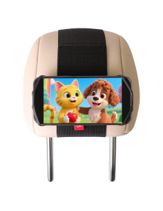 Soporte para Teléfono en Reposacabezas de Auto Z ZOTHINGTON - Ajustable, Compatible con iPhone y Samsung