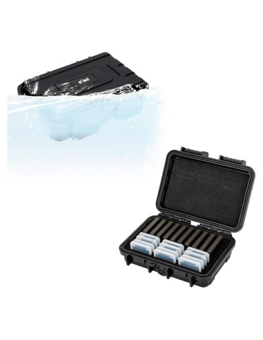 Estuche KIWIFOTOS para 22 Tarjetas SD y CF IP67 Impermeable