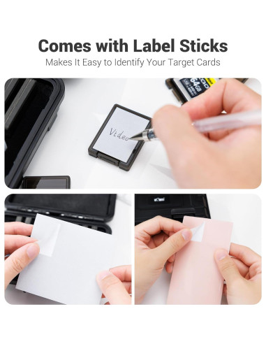 Estuche KIWIFOTOS para 22 Tarjetas SD y CF IP67 Impermeable