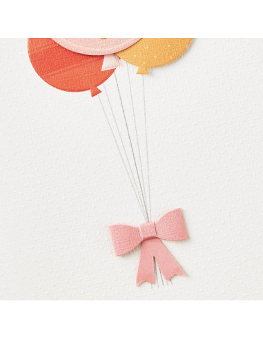 Tarjeta de Baby Shower Hallmark para Niña con Globos 12.7x18.3cm