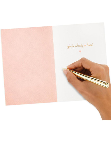 Tarjeta de Baby Shower Hallmark para Niña con Globos 12.7x18.3cm