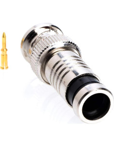 Conector Coaxial BNC RG59 Macho Satmaximum - Paquete de 10 2