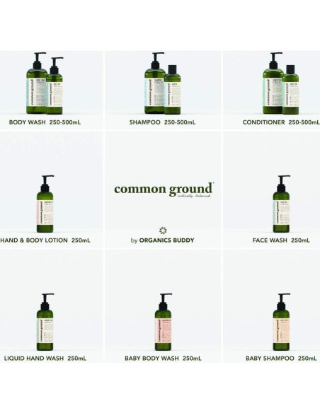 Gel de Ducha Natural 500ml Common Ground - Orgánico y Vegano Gel de Ducha Natural 500ml Common Ground - Orgánico y Vegano