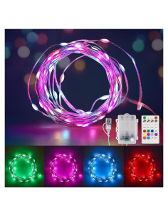 Luces de Hadas LED Multicolores 5m con Control Remoto
