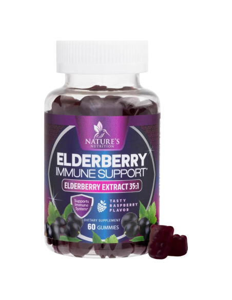 Gomitas de Saúco Nature's Nutrition 60 Unidades - Apoyo Inmunológico Gomitas de Saúco Nature's Nutrition 60 Unidades - Apoyo Inmunológico