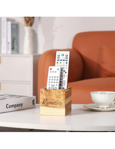 Soporte para Control Remoto de Madera Acacia COOLEX 8.9 cm