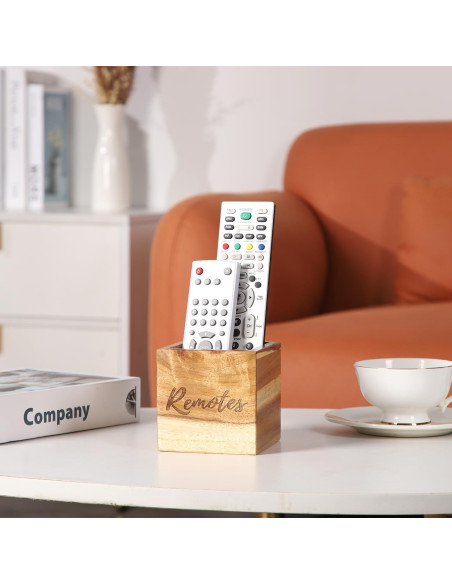 Soporte para Control Remoto de Madera Acacia COOLEX 8.9 cm