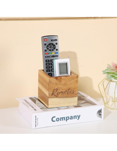 Soporte para Control Remoto de Madera Acacia COOLEX 8.9 cm