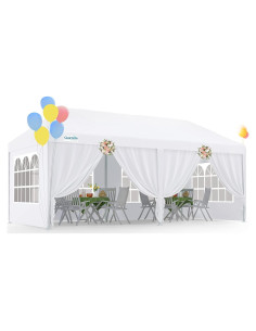 Carpa Quictent 3x6m para Fiesta con Paredes Removibles