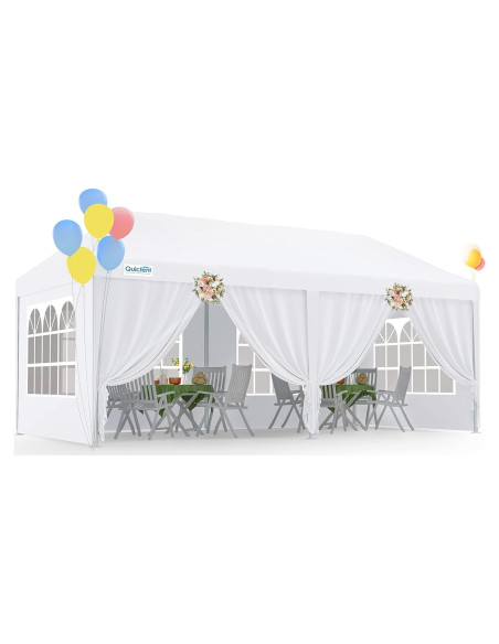 Carpa Quictent 3x6m para Fiesta con Paredes Removibles