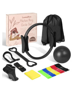 Kit de Pilates en Casa HGKZJSL con Pelota y Bandas de Resistencia