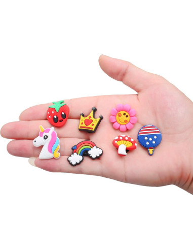 30 Piezas Encantos de PVC para Decoración de Zapatos