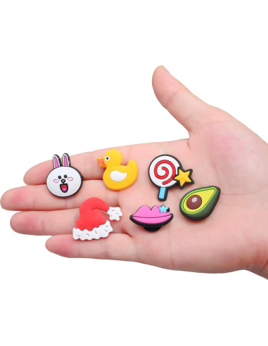 30 Piezas Encantos de PVC para Decoración de Zapatos