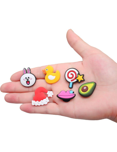 30 Piezas Encantos de PVC para Decoración de Zapatos