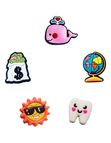 30 Piezas Encantos de PVC para Decoración de Zapatos