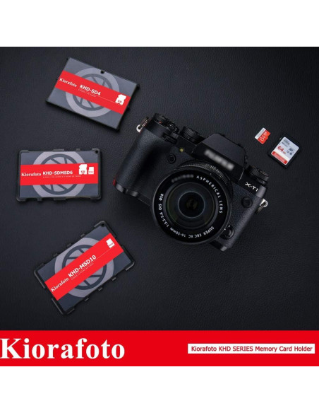 Kiorafoto KHD-MSD10 Caja Almacenamiento 10 Tarjetas Micro SD