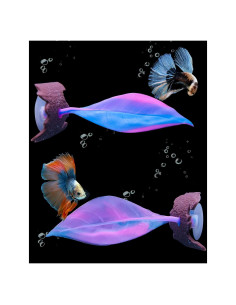Hamaca de Hoja Uniclife para Betta - Silicona Rosa 15.87x23.74cm