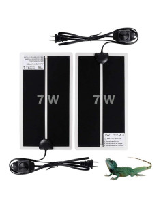 Almohadilla Térmica para Reptiles KABASI 2PCS 7W Impermeable