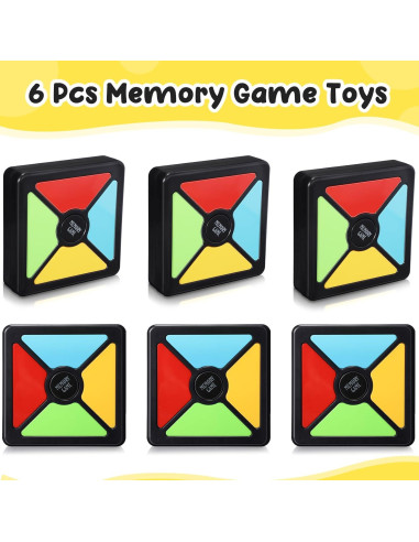 Juego de Memoria Iluminado Silipull 6 Pcs Portátil 10.5 cm