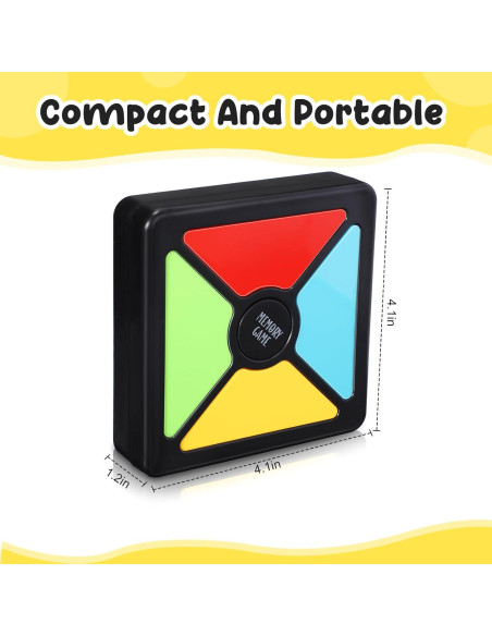 Juego de Memoria Iluminado Silipull 6 Pcs Portátil 10.5 cm