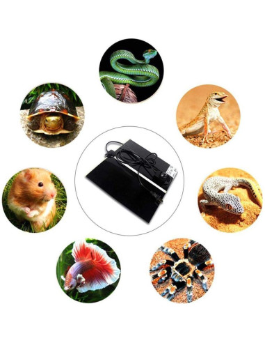 Almohadilla Térmica para Reptiles KABASI 2PCS 7W Impermeable