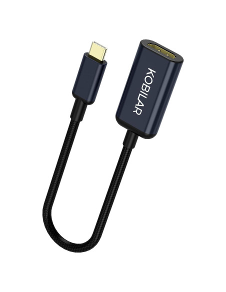 Adaptador USB C a HDMI Kobilar 4K 30Hz 0.15m Negro