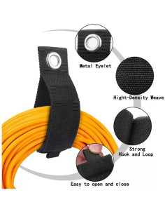 Correas de Almacenamiento HUAHAITGCH 17.78 cm Ajustables (Paquete de 6) 2