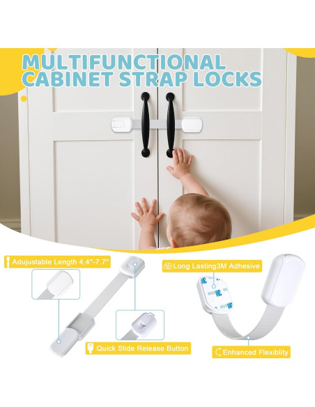 Kit de Seguridad Infantil 4our Kiddies 56 Piezas Blanco Kit de Seguridad Infantil 4our Kiddies 56 Piezas Blanco