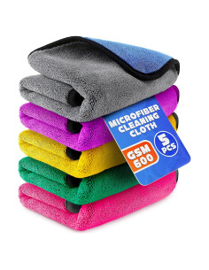 Paños de Microfibra VIKROM 30x30 cm - 5 Pcs Doble Capa