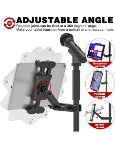 Soporte Universal para Tablet JUBOR - Ajustable 6-12 cm 2