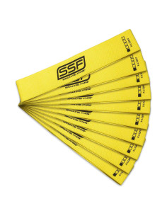 Conjunto de 10 Bandas de Resistencia Serious Steel Tela 5 Niveles