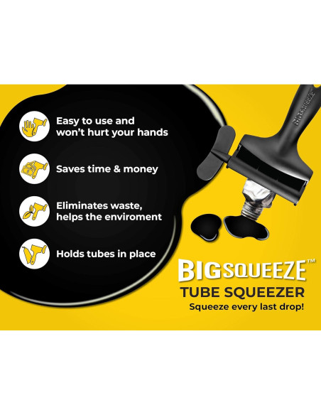 Compresor de Tubos Big Squeeze - Prensa Ergonómica Negra