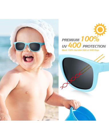Gafas de sol para bebés UV400 - Azul - 0 a 2 años