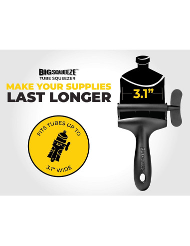 Compresor de Tubos Big Squeeze - Prensa Ergonómica Negra