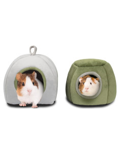 Camas para Cobayas YUEPET 2 Piezas - Refugio Lavable Antideslizante