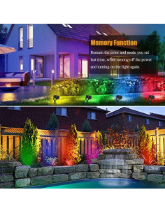 Foco LED de Paisaje RGB 5W AHSELLUS IP66 con Control Remoto 2