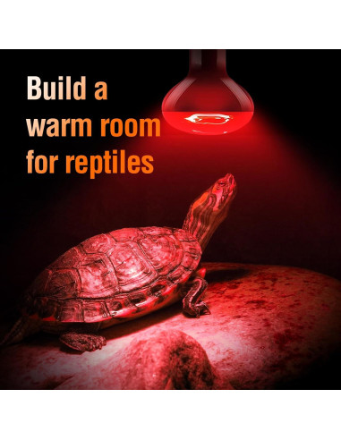 Lámpara de Calor Nocturna Roja LEOTERRA R80 para Reptiles 2PACK