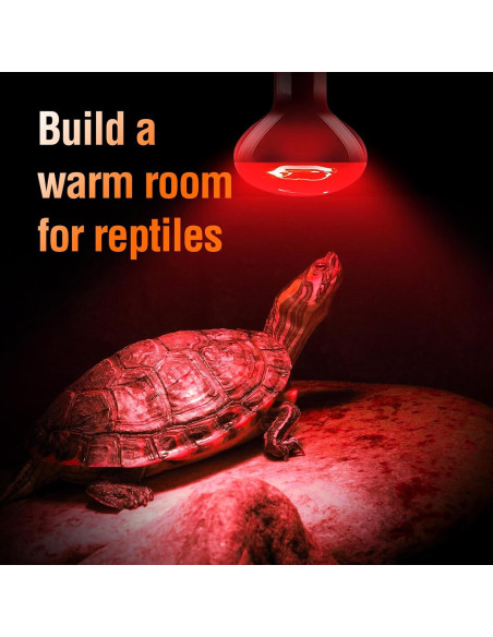 Lámpara de Calor Nocturna Roja LEOTERRA R80 para Reptiles 2PACK