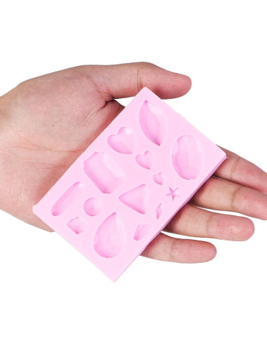 Moldes de Fondant de Silicona Muyulin - 5 Piezas para Pasteles