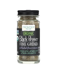 Pimienta Negra Molida Fina Orgánica Frontier Co-op 51g