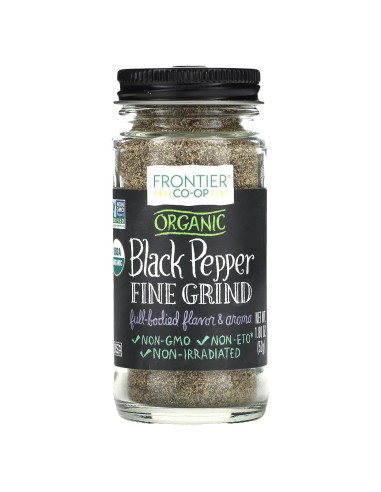 Pimienta Negra Molida Fina Orgánica Frontier Co-op 51g