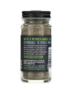 Pimienta Negra Molida Fina Orgánica Frontier Co-op 51g 2