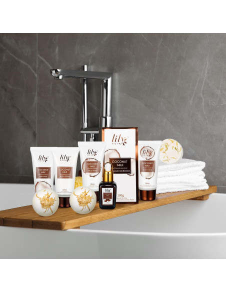 Canasta de Regalo Spa para Mujeres LILY ROY - 18 Pcs Cuidado Personal