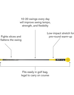 Entrenador de Swing de Golf SKLZ Gold Flex 121,9 cm 2