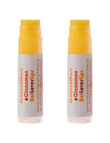 Bálsamo Labial Orgánico Living Libations - Cinnamon Seabuckthorn, 2 Unidades