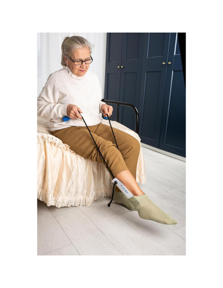 Ayuda para Ponerse Calcetines SOKELP Azul - Asistente para Ancianos