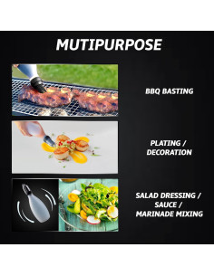 Brocha de Silicona Gourmet Easy Baste Easy Negra 315C 2