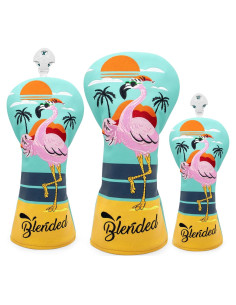 Cubiertas de Palos de Golf BAIRBRE 3PCS Cuero Azul