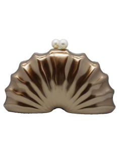 Bolso de mano acrílico concha lujo GBW066 23x7x12 cm